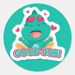Dinosaur Good Job Sticker