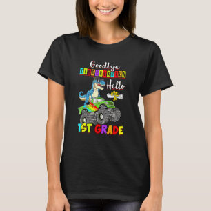 Dinosaur Goodbye Kindergarten Graduation Hello 1st T-Shirt