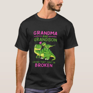 Dinosaur Grandma And Grandson A Bond That Can t Be T-Shirt