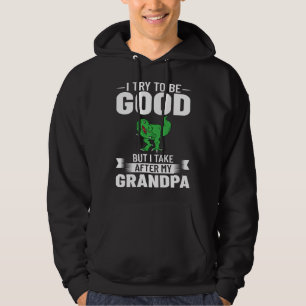 Dinosaur Grandpa Saurus Grandpasaurus Hoodie