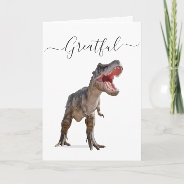 Dinosaur greatful card (Front)