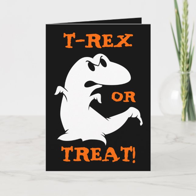 Dinosaur Halloween Card (Front)