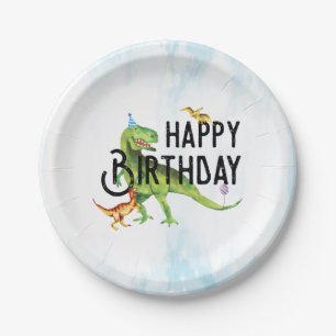 Dinosaur Happy Birthday Paper Plates