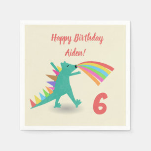Dinosaur Happy Birthday Party Napkins