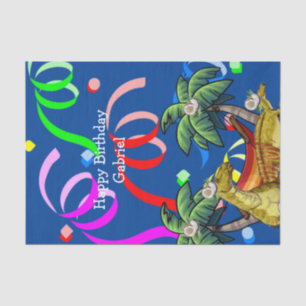 Dinosaur Happy Birthday Tissue Paper