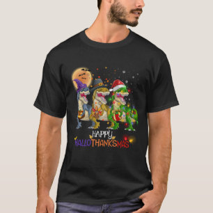 Dinosaur Happy HalloThanksMas T Rex T-Shirt