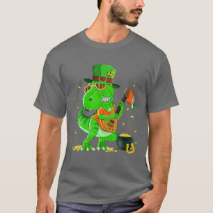 Dinosaur Happy St Pat Trex Day Dino St Patricks Da T-Shirt