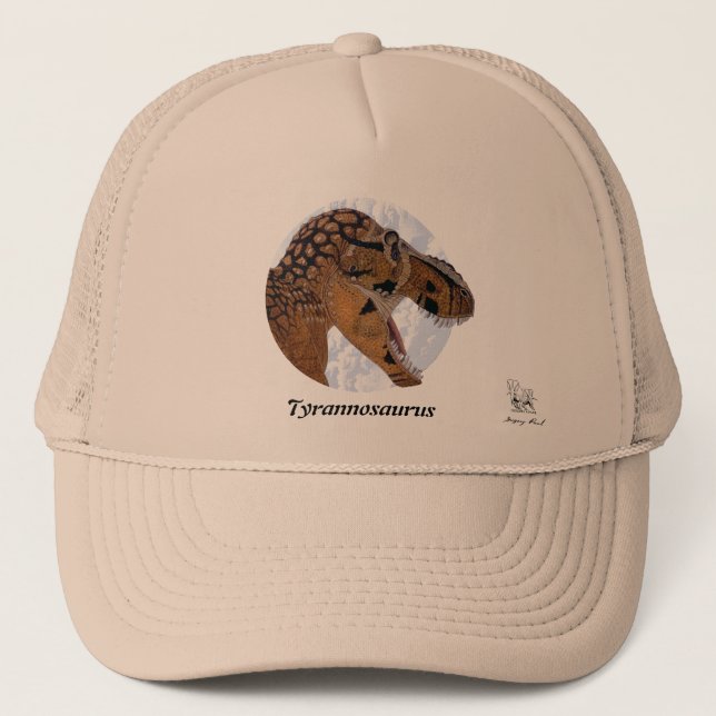 Dinosaur Hat Tyrannosaurus Portrait Gregory Paul (Front)