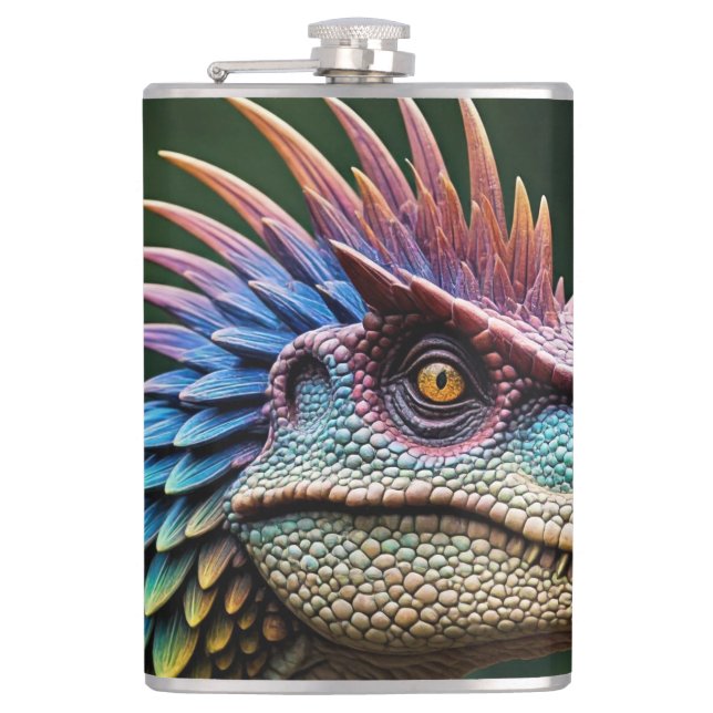 Dinosaur  hip flask (Front)