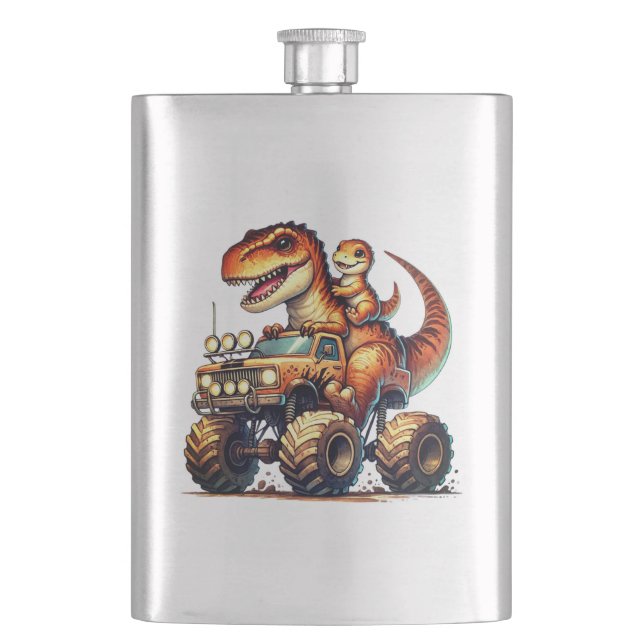 Dinosaur  hip flask (Front)