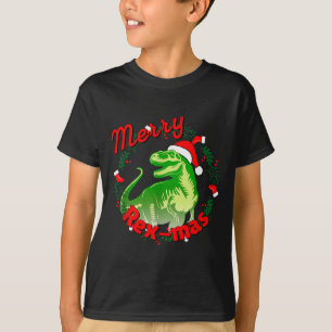 Dinosaur Holiday Merry Christmas Juric Tyrannosaur T-Shirt