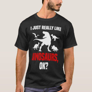 Dinosaur  I Love Dinosaurs Roaring Rex Dino T-Shirt