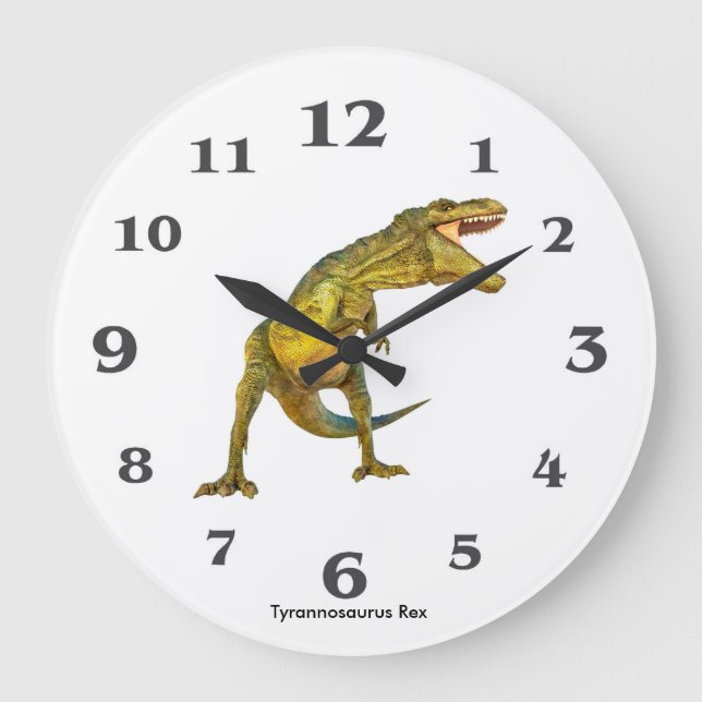 Dinosaur image for Round Large Wall Clock (Front)