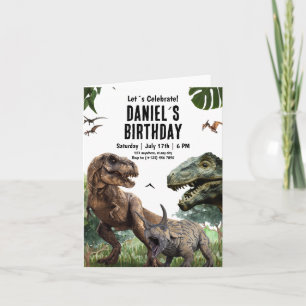 Dinosaur Imprimable invitation d'anniversaire T RE
