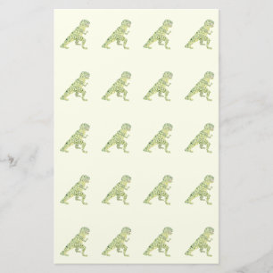 Dinosaur in Dots Stationery