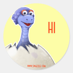 Dinosaur in Egg Sticker