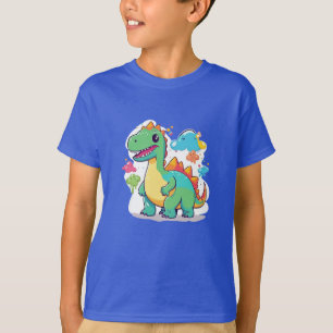 Dinosaur in the Clouds Design T-Shirt