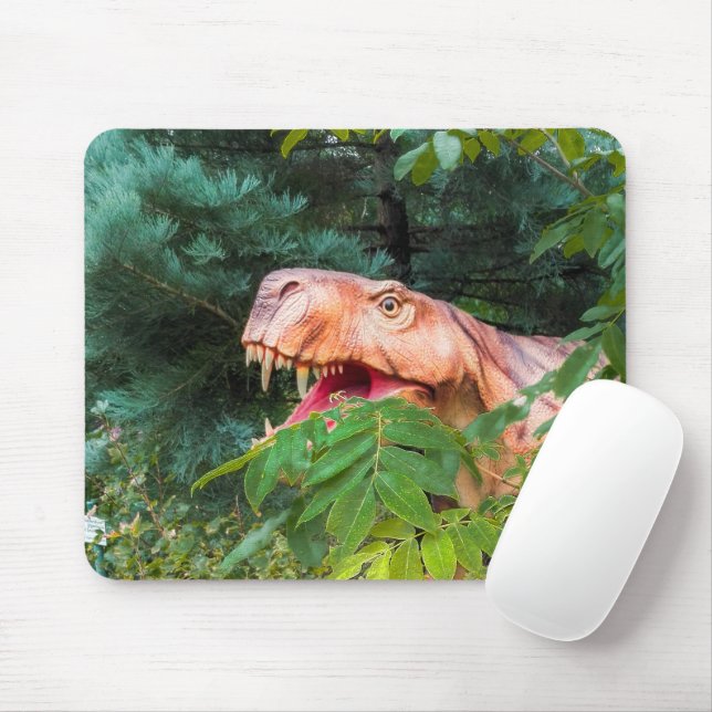 Dinosaur in the forest.  mouse pad (With Mouse)