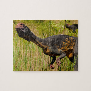 Dinosaur in the Grass Jigsaw Puzzle for Kids