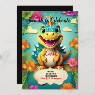Dinosaur  invitation