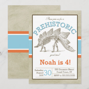 Dinosaur Invitation Dino Invitation
