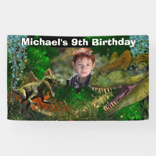 Dinosaur jungle T-rex boys photo prehistoric age Banner