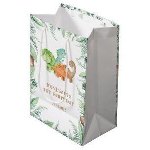 Dinosaur Jurassic Birthday Party Medium Gift Bag