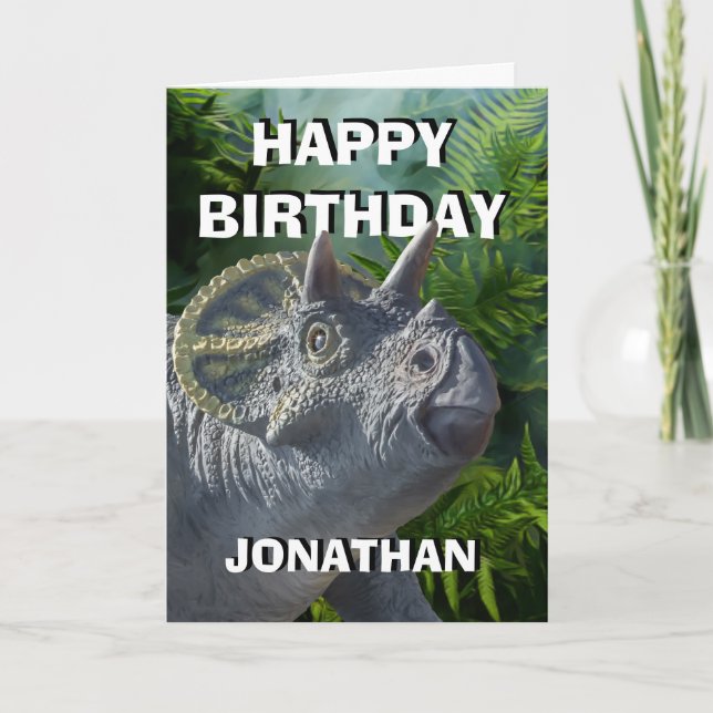 Dinosaur Jurassic Jungle Card (Front)