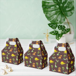 Dinosaur Jurassic Prehistoric Cute Cartoon Pattern Favor Box