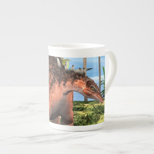 Dinosaur Kentrosaurus Bone China Mug (Front Right)