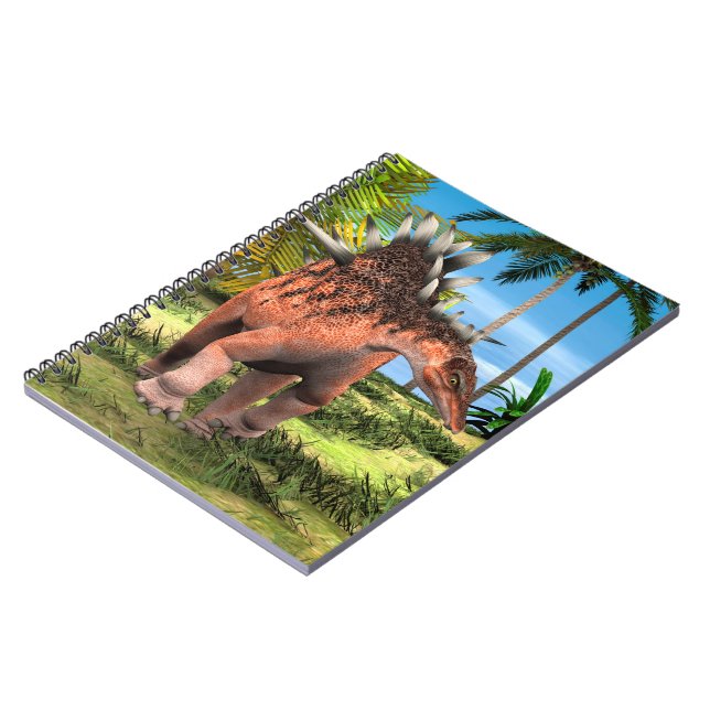 Dinosaur Kentrosaurus Notebook (Left Side)