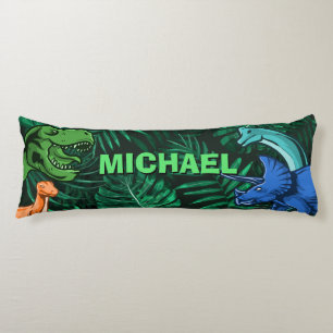 Dinosaur Kids Dino Jurassic Trex Boy Personalized Body Pillow