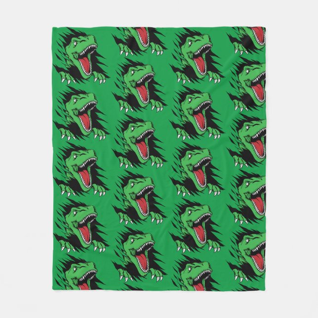 Dinosaur kids fleece blanket (Front)