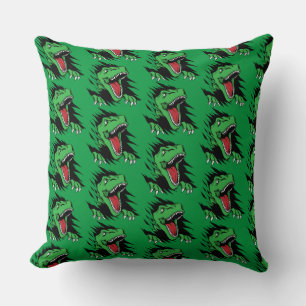 Dinosaur kids throw pillow