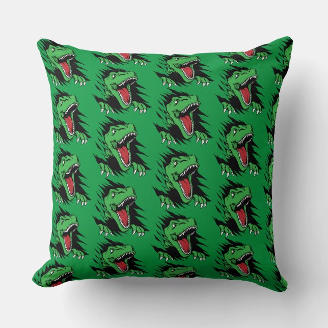 Dinosaur kids throw pillow (Front)