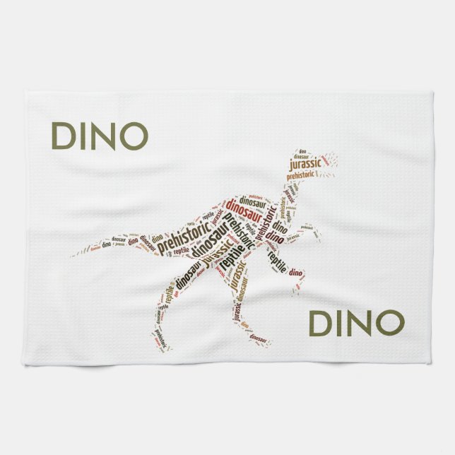 Dinosaur Kitchen Towel (Horizontal)