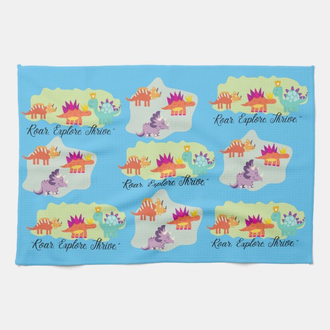Dinosaur Kitchen Towel (Horizontal)