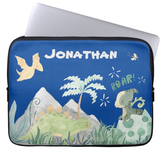 Dinosaur Laptop Sleeve (Front)
