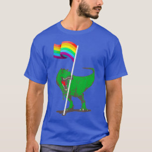 Dinosaur Lgbt Flag Shirt Funny Gay Pride Rainbow