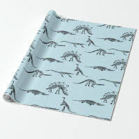 Dinosaur light blue pattern