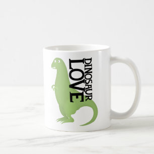 dinosaur love coffee mug