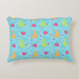 Dinosaur Love Decorative Pillow