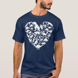 Dinosaur Love Shirt For Boys Girls Kids Day Dino