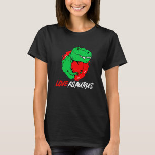 Dinosaur Loveasaurus Rex Tyrannosaurus Valentine's T-Shirt