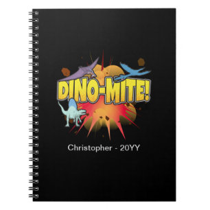 Dinosaur Lover Dynamite Dino-mite Pun Notebook
