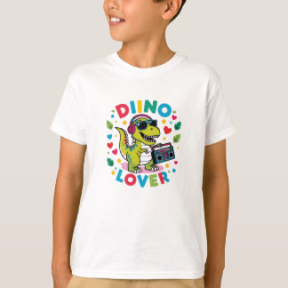 "Dinosaur Lover T-Shirt – Cute Cartoon Dino 