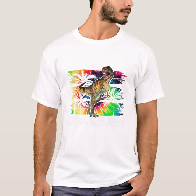 Dinosaur Mama Saurus Family  T-Shirt (Front)