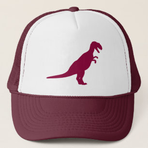 Dinosaur Maroon Trucker Hat