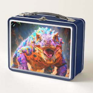Dinosaur Metal Lunch Box