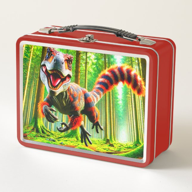 Dinosaur Metal Lunch Box (Front)